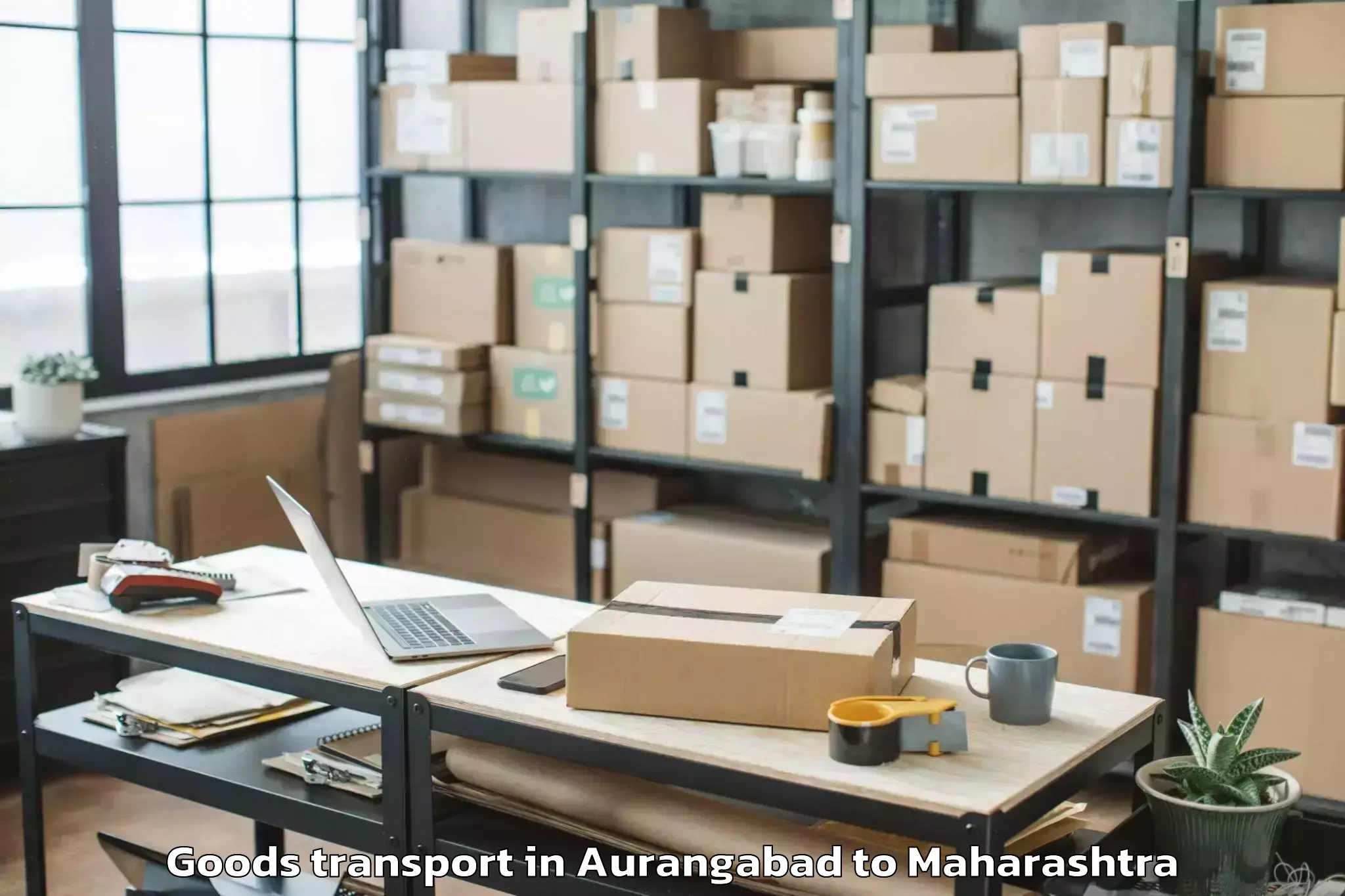 Easy Aurangabad to Mhasla Goods Transport Booking